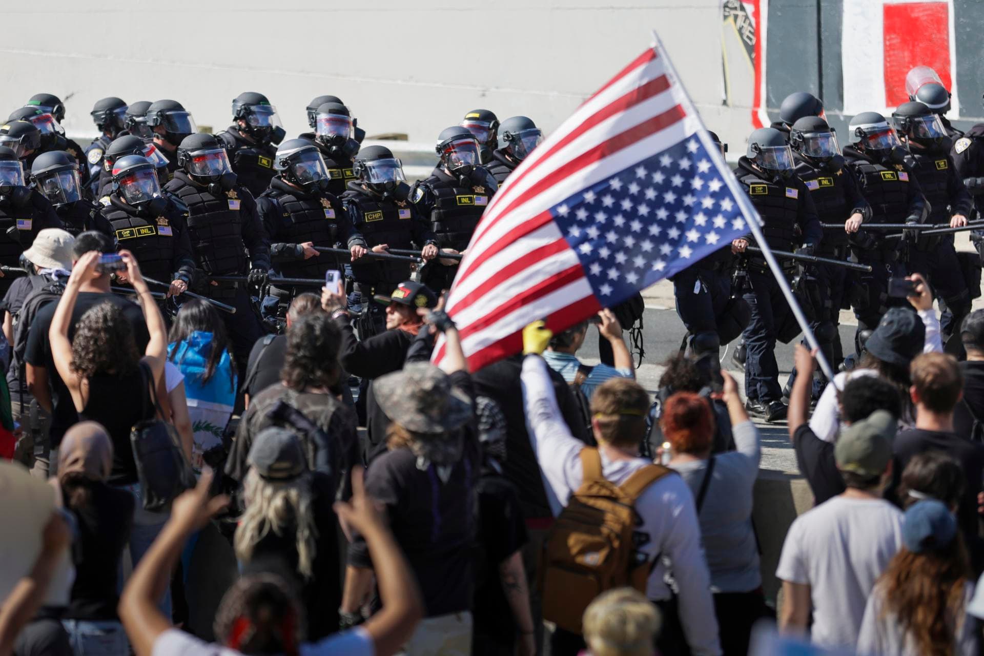 Trump dice que las protestas en Los Ángeles le dan la razón 
